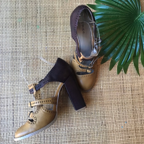 Hinge Color Block Maryjanes Heels 8.5 - Picture 2 of 5